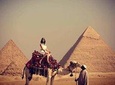 Giza Pyramids by Camel