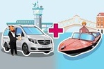 Private Arrival Transfer: Venice Airport (VCE) to Hotel / Van + Water Boat