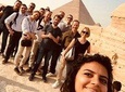 Giza pyramids and Saqqara step pyramid