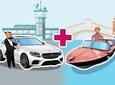 Private Arrival Transfer: Treviso Airport (TSF) - Venice / Car + Water Boat 