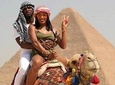 Giza Pyramids by Camel