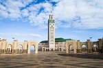 Hassan II mosque from Casablanca Airport.