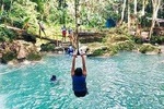 Blue Hole Secret Falls and River Tubing Private Tour
