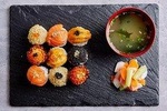 Experience Japanese cuisine in Asakusa (Temari sushi + miso soup + asakuzuke)