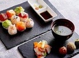 Experience Japanese cuisine in Asakusa (Temari sushi + miso soup + asakuzuke)