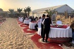 Premium Desert Safari with BBQ Dinner Service on the table 