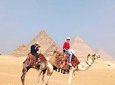 Giza Pyramids by Camel