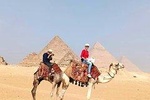 Giza Pyramids by Camel