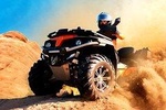 Premium 1 Hr Quad Biking with Refreshments , Camel Ride & Sandboarding