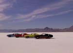 Drive on Bonneville Salt Flats, Utah