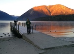 Camp at Kerr Bay Campsite, Nelson Lakes National Park, New Zealand