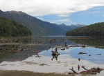Camp at Monowai Campsite, Fiordland National Park, New Zealand