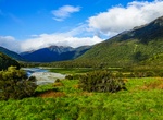 Camp at Cameron Flat Campsite, Mount Aspiring National Park, New Zealand