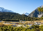 Camp at White Horse Hill Campground, Aoraki/Mt Cook National Park, New Zealand