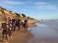 Horse riding through Doñana and visit El Rocio