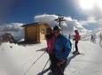 One day in the Snow-Skiing !!