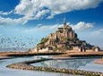 Private 13-hour round transfer to abbey of Mont Saint Michel Normandy from Paris