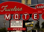 See Travelers Motel Sign, Elko, Nevada