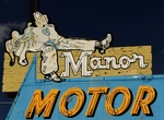 See Manor Motor Lodge Sign, Elko, Nevada