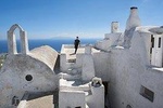Santorini traditional village and medieval castle!