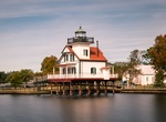 See Roanoke River Light, Edenton, North Carolina