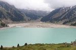 Big Almaty Lake and Tien Shan Alpine scientific station on 3300 m
