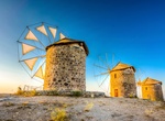 Visit Windmills in Patmos, Greece