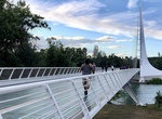 Walk across Sundial Bridge at Turtle Bay, Redding, California