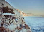 Drink at Buža Bar, Dubrovnik, Croatia