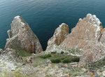 See Three Brothers Rock (Sagaan-Khushun Cape), Olkhon Island, Lake Baikal, Siberia