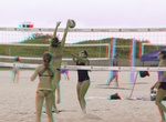 Play at South Beach Volleyball Courts, Miami, Florida