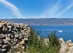 See Kurykan Wall at Cape of Khargoy, Olkhon Island, Lake Baikal, Siberia