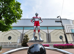 See Statue Of Ultraman, Soshigaya-Okura Station, Tokyo, Japan
