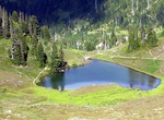 Camp at Heart Lake, Olympic National Park, Washington