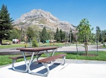 Camp at Alberta Townsite Campground, Waterton Lakes National Park, Alberta, Canada