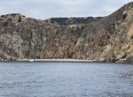 Boat-In Camp at Long Point Beach, Catalina, California
