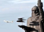See Leonardo da Vinci Statue, Leonardo da Vinci–Fiumicino Airport, Italy