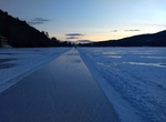 Ice Skate Lake Morey, Fairlee, Vermont