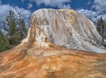 Visit Orange Mound Spring, Mammoth Hot Springs, Yellowstone National Park, Wyoming