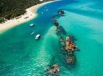 Wreck Dive off Tangalooma, Queensland, Australia