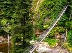 Cross Logan Creek Suspension Bridge, West Coast Trail, Vancouver Island, British Columbia, Canada