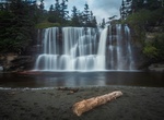 Camp at Tsusiat Falls, Vancouver Island, British Columbia, Canada
