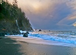 See Third Beach Falls (Strawberry Bay Falls), Olympic National Park, Washington