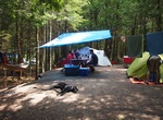 Camp at Cyprus Lake Campground, Bruce Peninsula National Park, Ontario, Canada