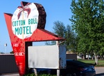 See Cotton Boll Motel Sign, Canute, Oklahoma
