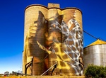 See Nullawil Silo Art, Nullawil, Victoria, Australia