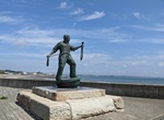 See Newlyn Fisherman Statue, Newlyn, Cornwall, England