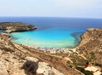 Relax on Rabbit Beach, Lampedusa Island, Italy