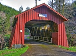 Cross Drift Creek Covered Bridge, Oregon