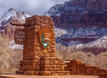 See Zion East Entrance Sign, Zion National Park, Utah